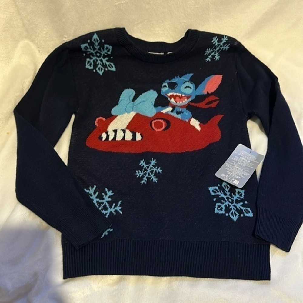 Disney: Lilo And Stitch "Winter" Sweater, Size Girls 5:6 NEW